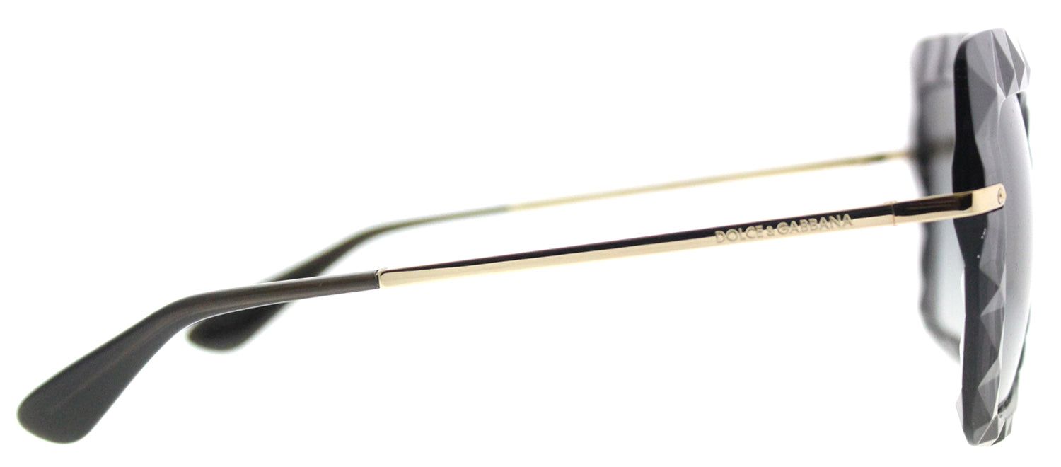 Dolce & Gabbana DG 6111 504/8G Square Plastic Grey Sunglasses with Grey Gradient Lens sold by Gaffos product image thumbnail 3