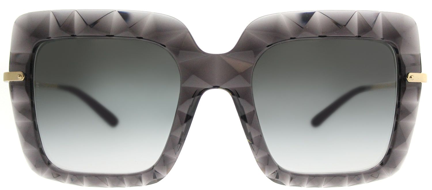 Dolce & Gabbana DG 6111 504/8G Square Plastic Grey Sunglasses with Grey Gradient Lens sold by Gaffos