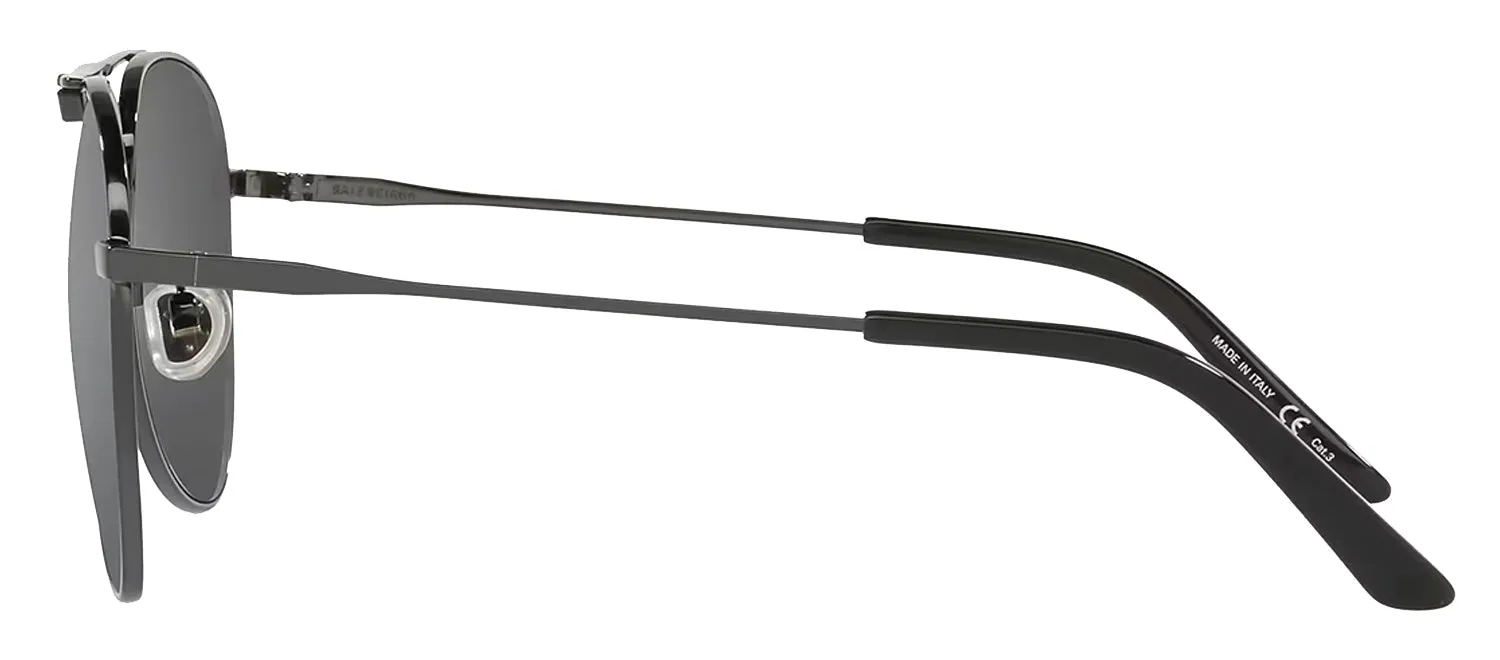 Balenciaga EVERYDAY BB 0244S 001 Aviator Metal Grey Sunglasses with Grey Lens sold by Gaffos product image thumbnail 3