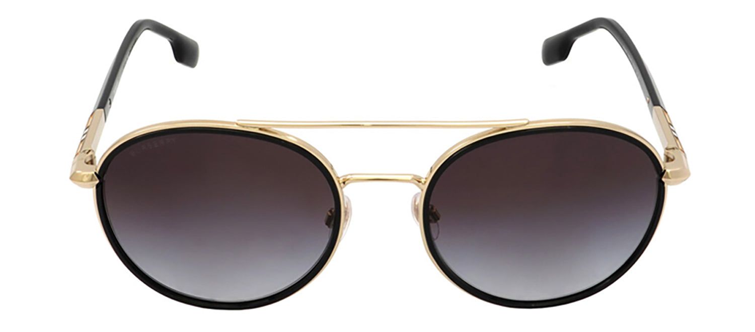 Burberry BE 3131 11098G Round Metal Light Gold Sunglasses with Grey Gradient Lens sold by Gaffos product image thumbnail 2