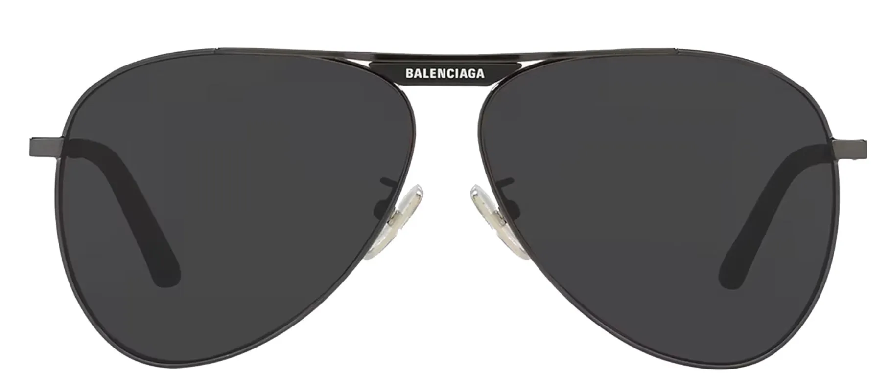 Balenciaga EVERYDAY BB 0244S 001 Aviator Metal Grey Sunglasses with Grey Lens sold by Gaffos
