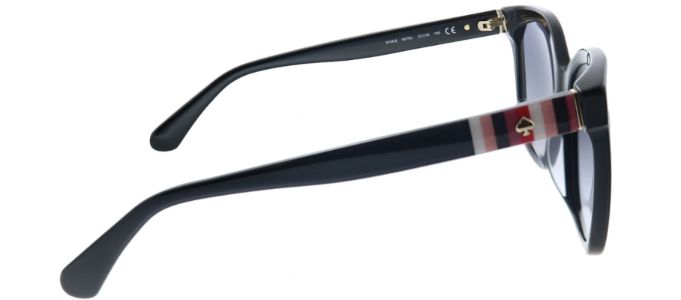 Kate Spade KS Kiya 807 Cat-Eye Plastic Black Sunglasses with Grey Gradient Lens sold by Gaffos