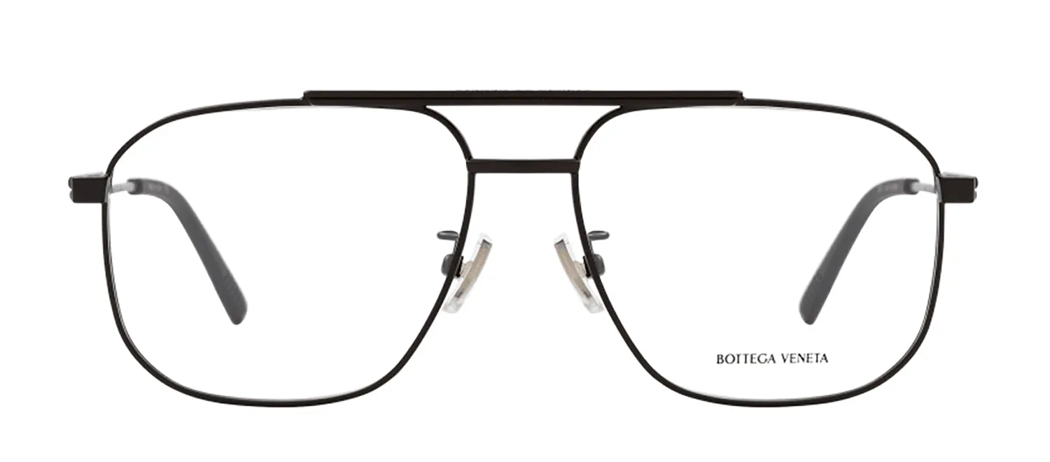 Bottega Veneta BV 1159O 001 Aviator Metal Black Eyeglasses with Logo Stamped Demo Lenses sold by Gaffos product image thumbnail 2