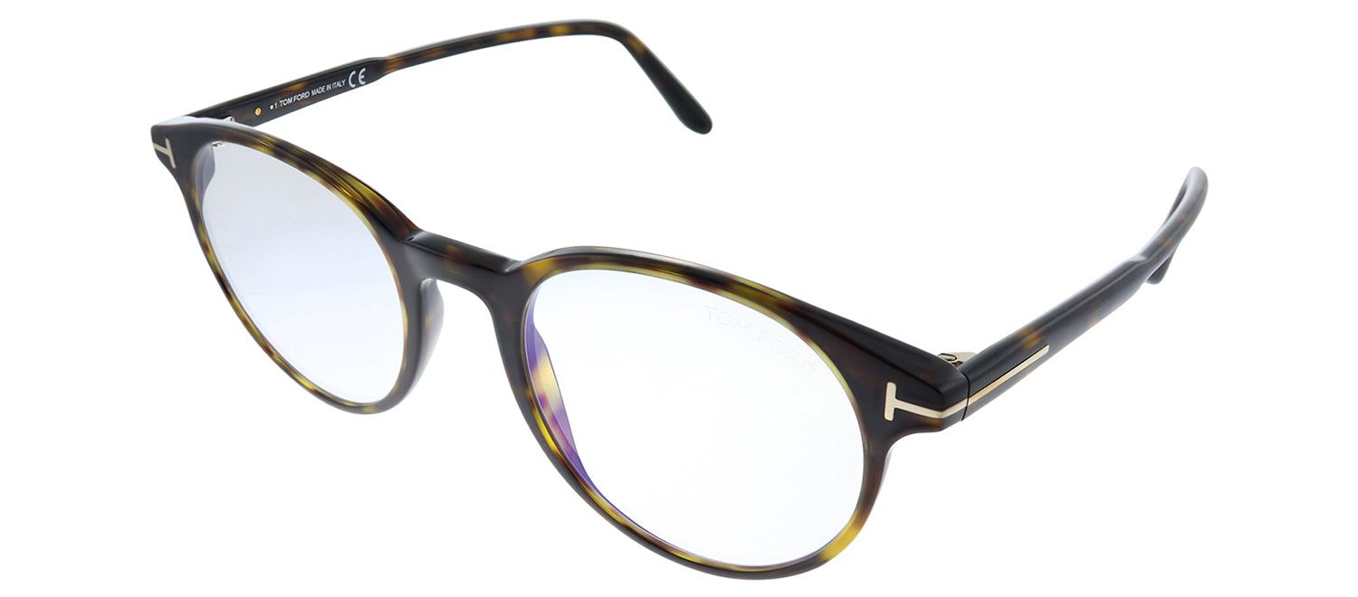 Tom Ford FT 5695-B 052 Havana Round Plastic Eyeglasses with Demo Lens sold by Gaffos product image thumbnail 2