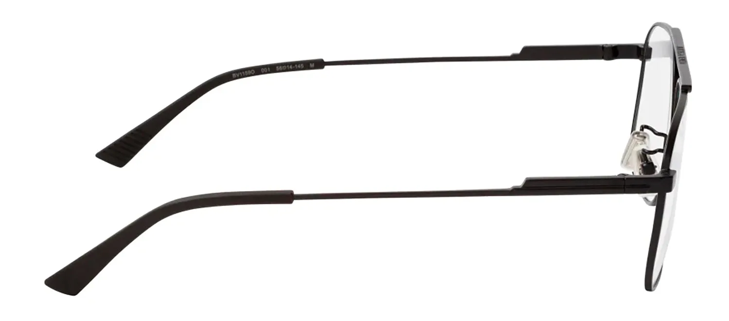 Bottega Veneta BV 1159O 001 Aviator Metal Black Eyeglasses with Logo Stamped Demo Lenses sold by Gaffos product image thumbnail 3