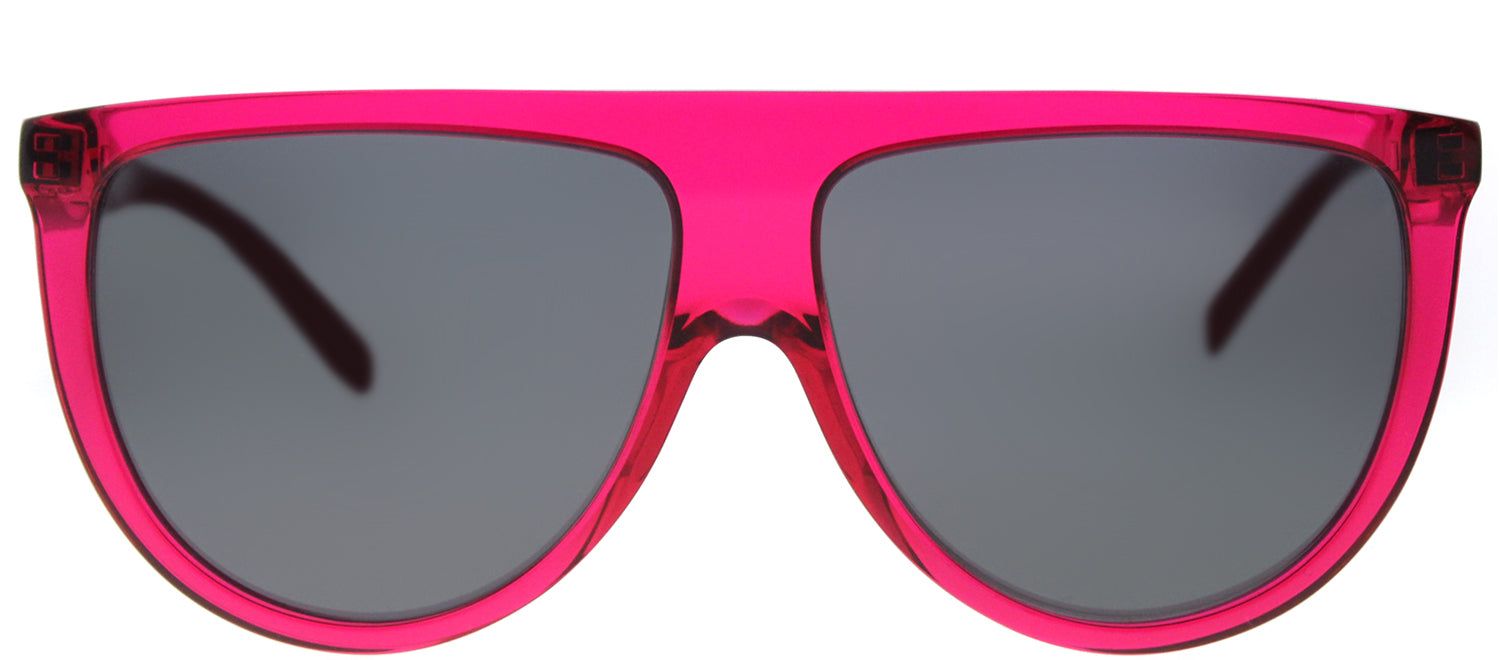 Celine Thin Shadow CL 41435 QJK Round Plastic Pink Sunglasses with Blue Lens sold by Gaffos