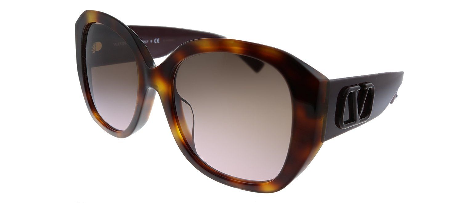 Valentino VA 4079F 501114 Square Plastic Havana Sunglasses with Brown Gradient Lens sold by Gaffos product image thumbnail 2