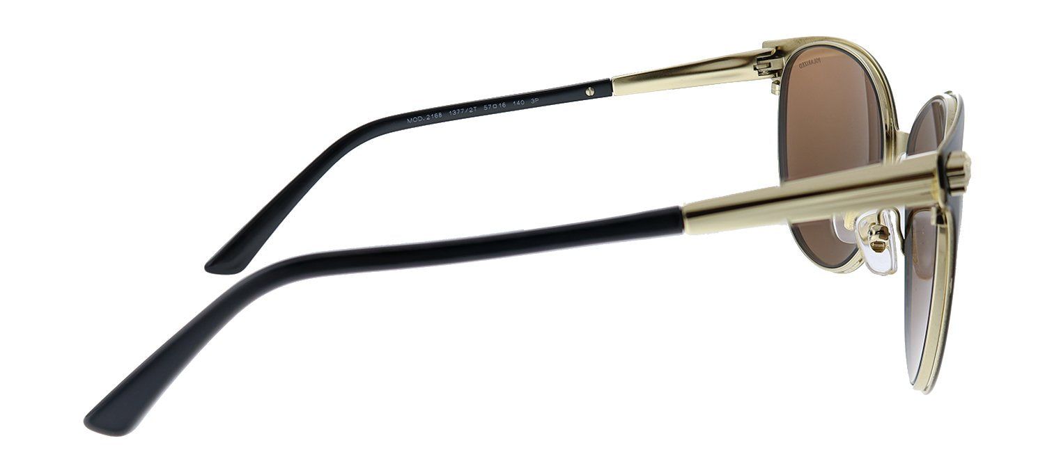 Versace VE 2168 13772T Round Metal Black Sunglasses with Brown Polarized Lens sold by Gaffos product image thumbnail 3