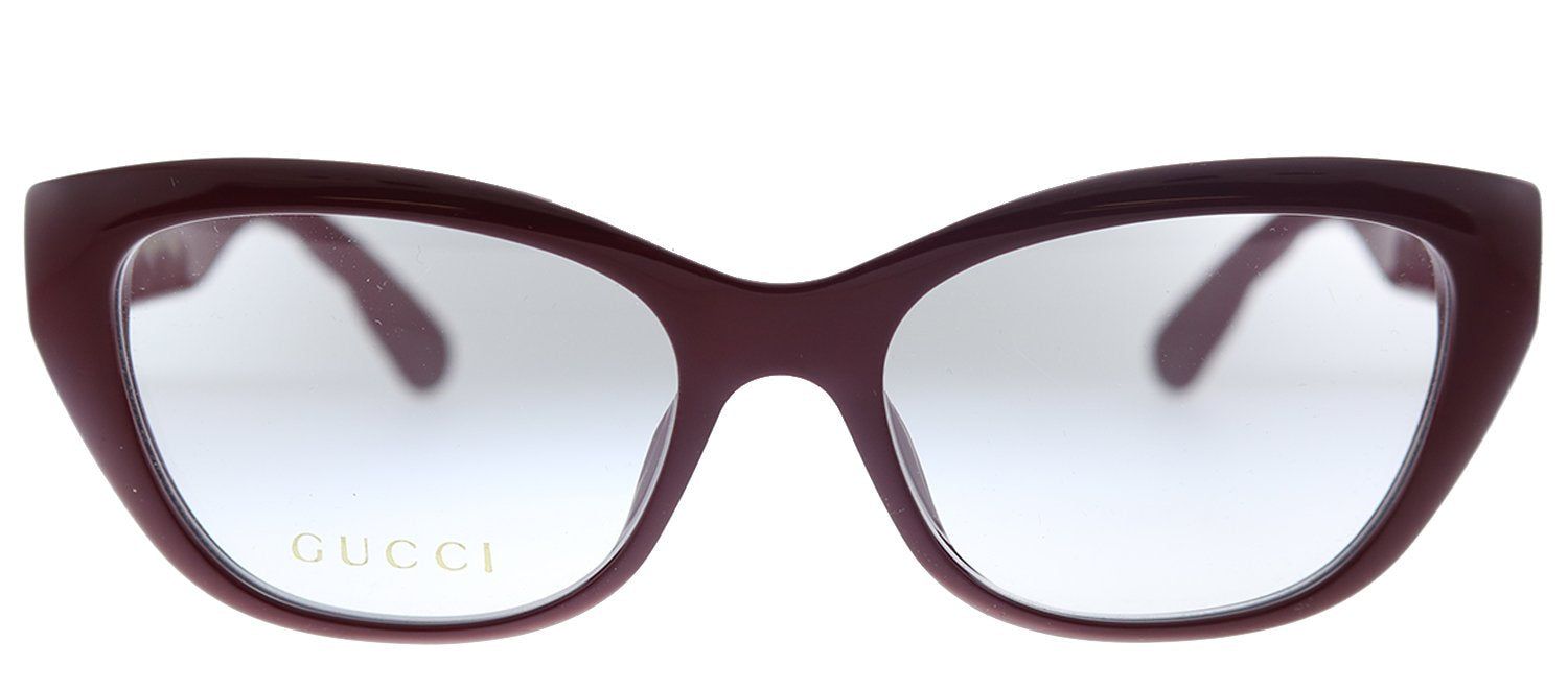 Gucci GG 0813O 003 Cat-Eye Acetate Burgundy Eyeglasses with Demo Lens sold by Gaffos