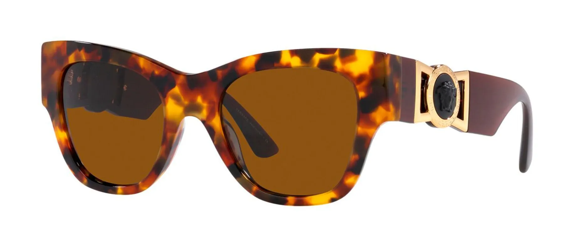 Versace VE 4415U 511963 Cat Eye Plastic Havana Sunglasses with Dark Bronze Lens sold by Gaffos