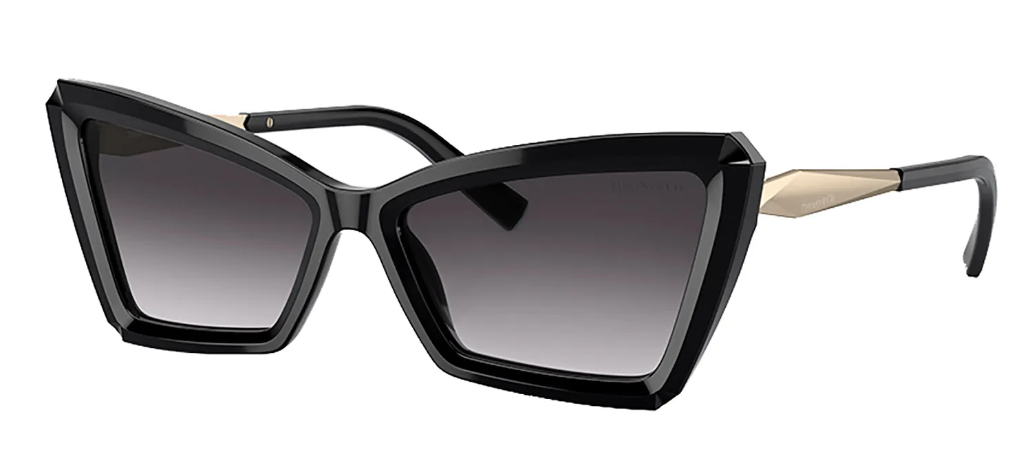 Tiffany & Co. TF 4203 80013C Cat-Eye Plastic Black Sunglasses with Grey Gradient Lens sold by Gaffos product image thumbnail 2