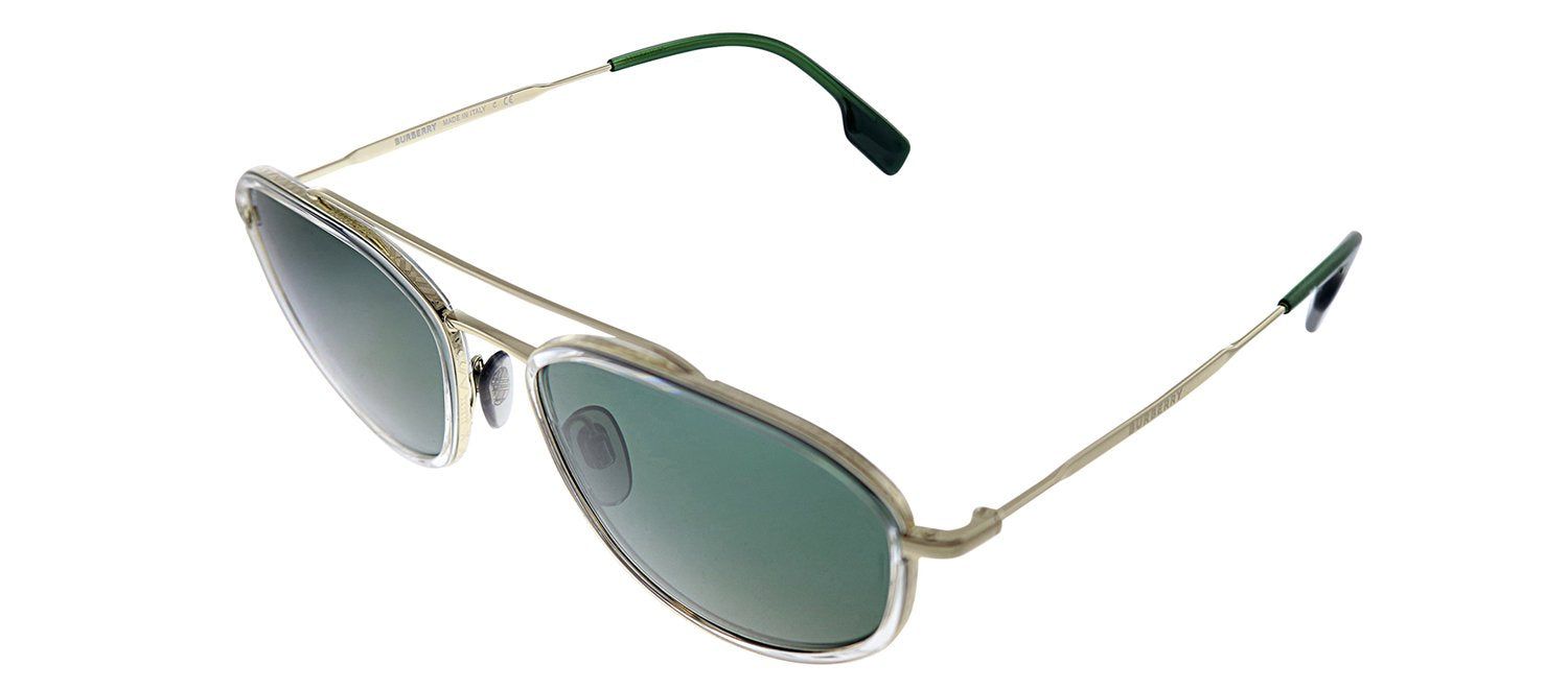 Burberry BE 3106 110971 Oval Metal Gold Sunglasses with Green Lens sold by Gaffos product image thumbnail 2