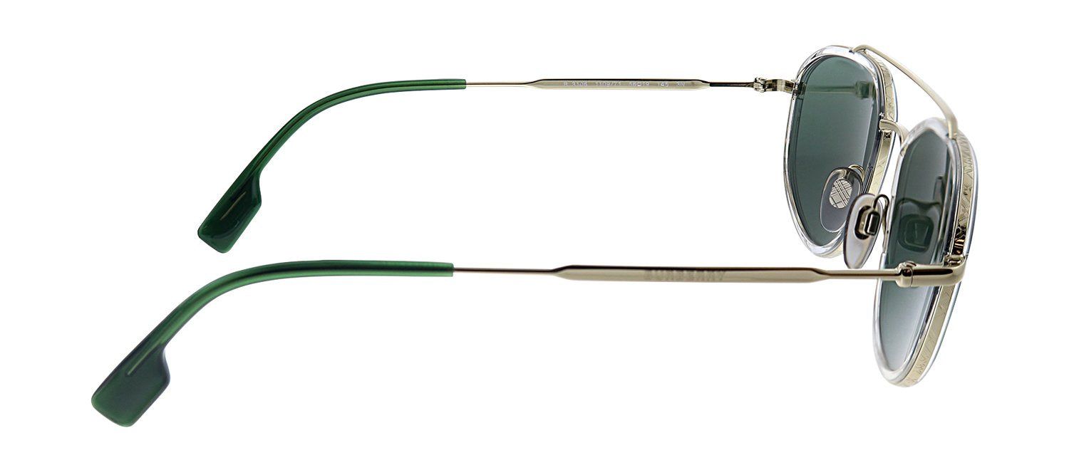 Burberry BE 3106 110971 Oval Metal Gold Sunglasses with Green Lens sold by Gaffos product image thumbnail 3