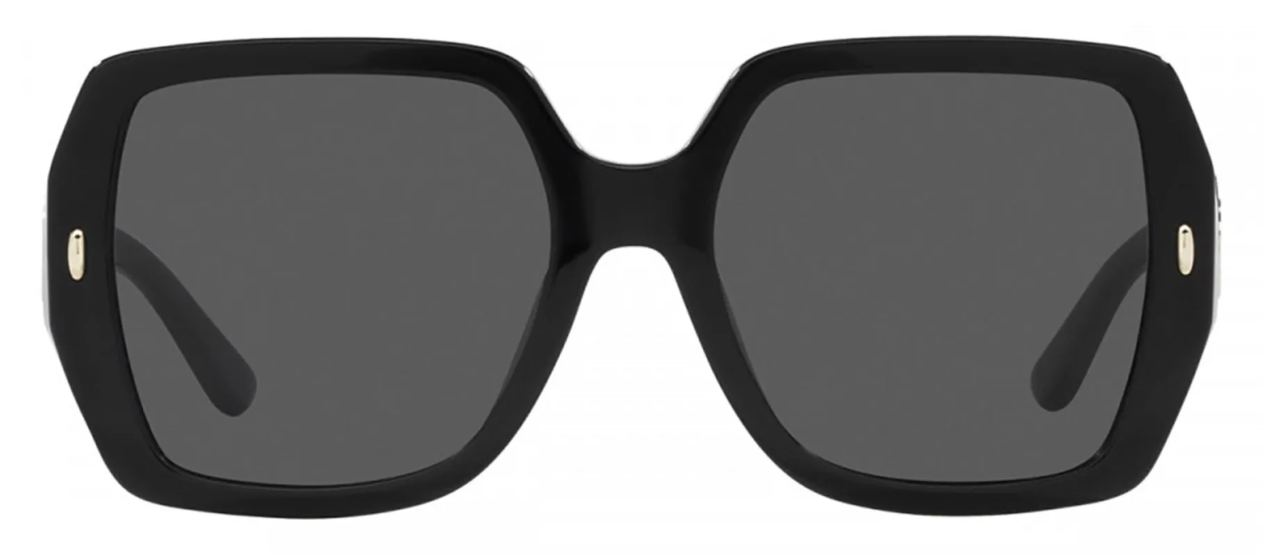 Tory Burch TY 7191U 170987 Square Plastic Black Sunglasses with Grey Lens made by Gaffos