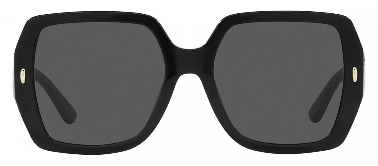 Tory Burch TY 7191U 170987 Square Plastic Black Sunglasses with Grey Lens sold by Gaffos
