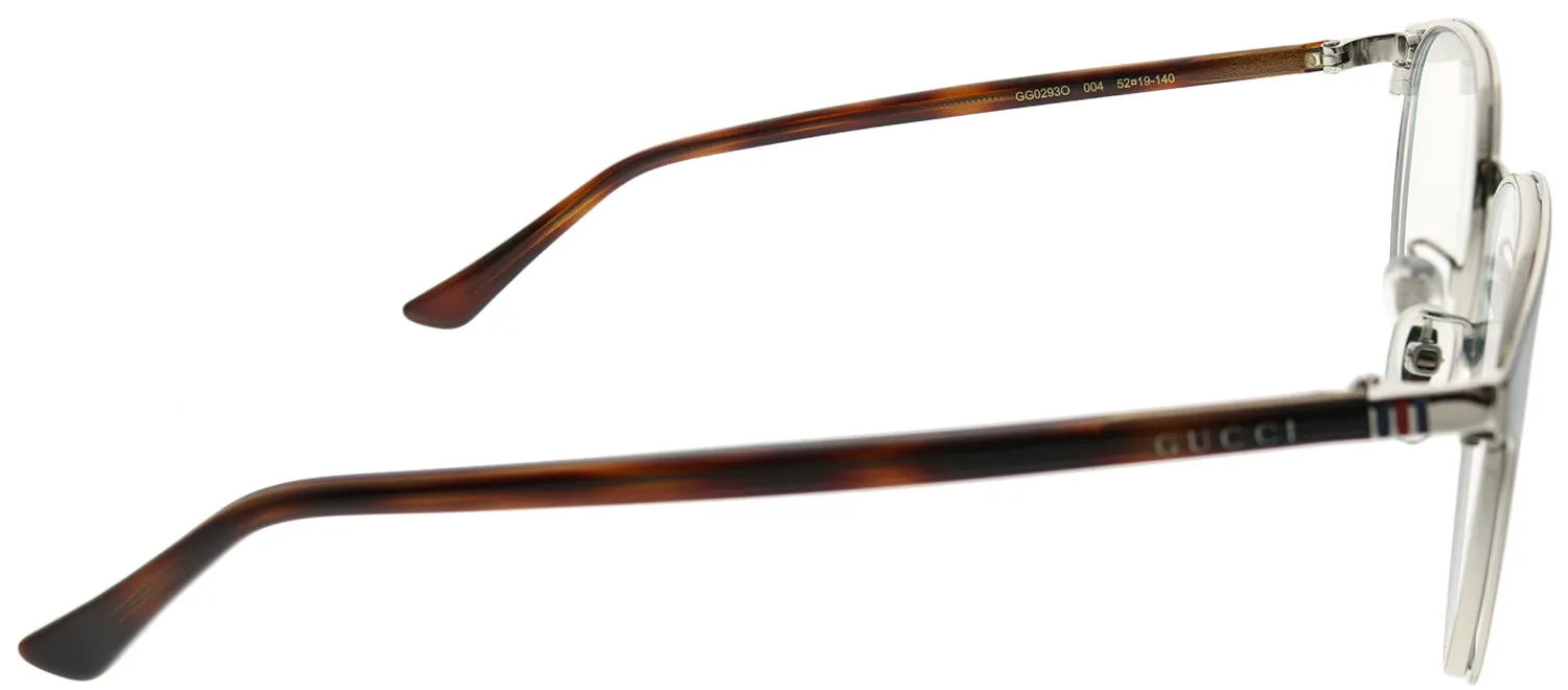 Gucci GG 0293O 004 Round Metal Blue Eyeglasses with Demo Lens sold by Gaffos product image thumbnail 3