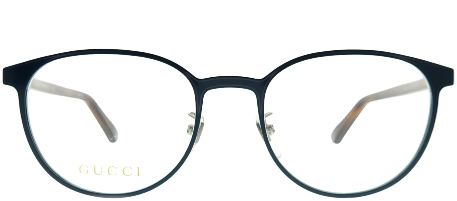Gucci GG 0293O 004 Round Metal Blue Eyeglasses with Demo Lens sold by Gaffos