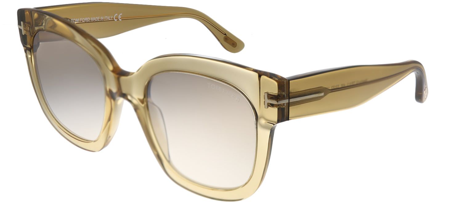 Tom Ford TF 613 45F Square Plastic Gold Sunglasses with Brown Gradient Lens sold by Gaffos product image thumbnail 2