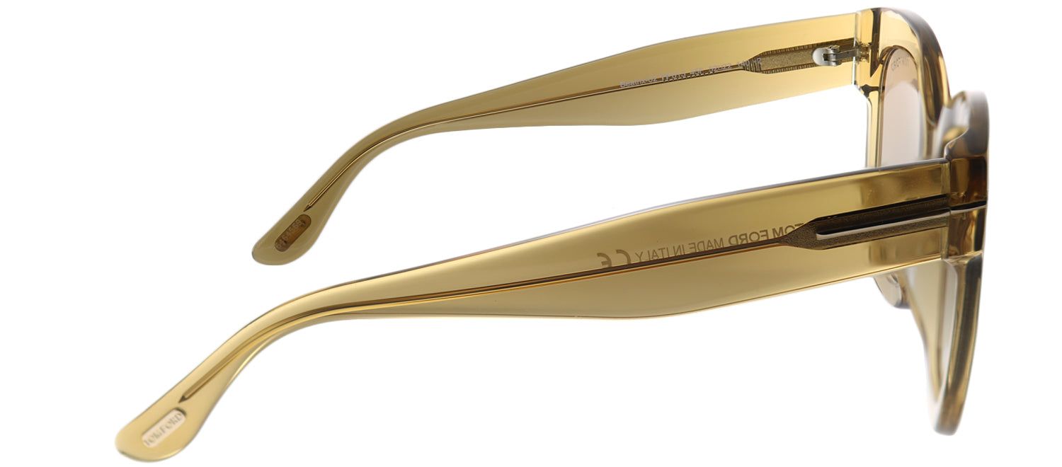 Tom Ford TF 613 45F Square Plastic Gold Sunglasses with Brown Gradient Lens sold by Gaffos product image thumbnail 3