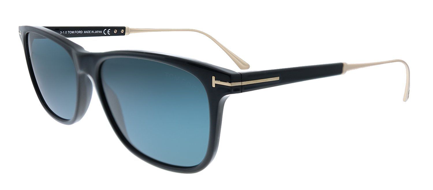 Tom Ford Caleb TF 813 01V Rectangle Plastic Black Sunglasses with Blue Lens sold by Gaffos product image thumbnail 2