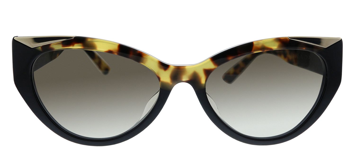 Prada PR 03WSF 01M0A7 Cat-Eye Plastic Black Sunglasses with Grey Gradient Lens sold by Gaffos