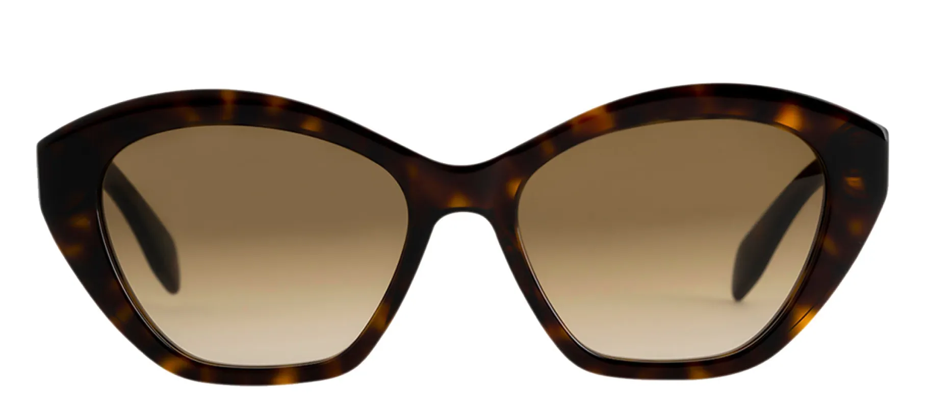 Alexander McQueen AM 0355S 002 Cat-Eye Plastic Havana Sunglasses with Brown Gradient Lens sold by Gaffos