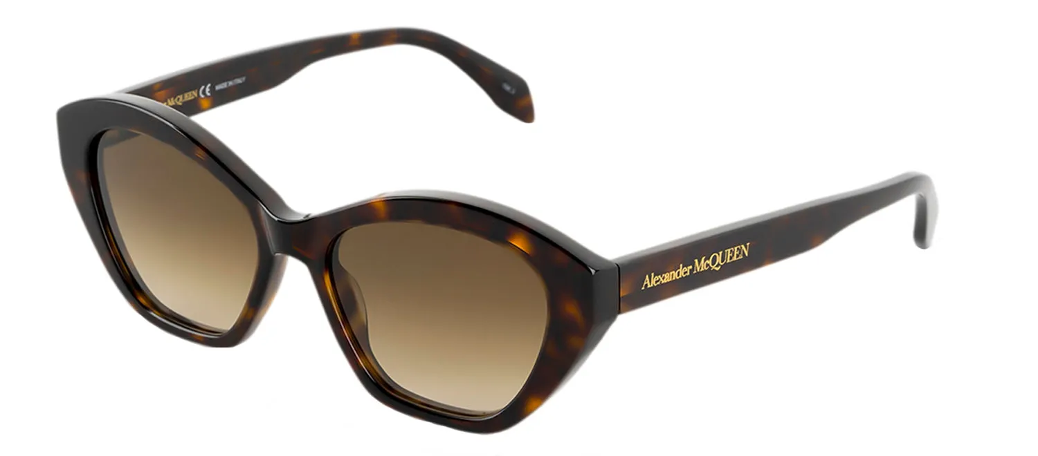Alexander McQueen AM 0355S 002 Cat-Eye Plastic Havana Sunglasses with Brown Gradient Lens sold by Gaffos product image thumbnail 2