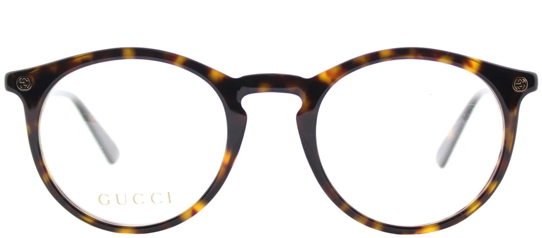 Gucci GG 0121O 002 Round Acetate Tortoise/ Havana Eyeglasses with Demo Lens sold by Gaffos