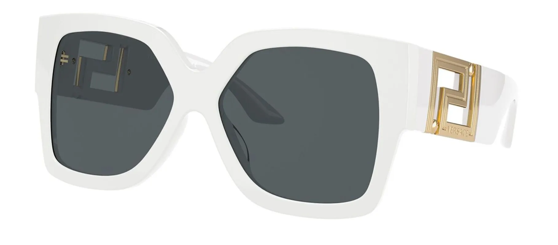 Versace VE 4402 314/87 Rectangle Plastic White Sunglasses with Grey Lens sold by Gaffos