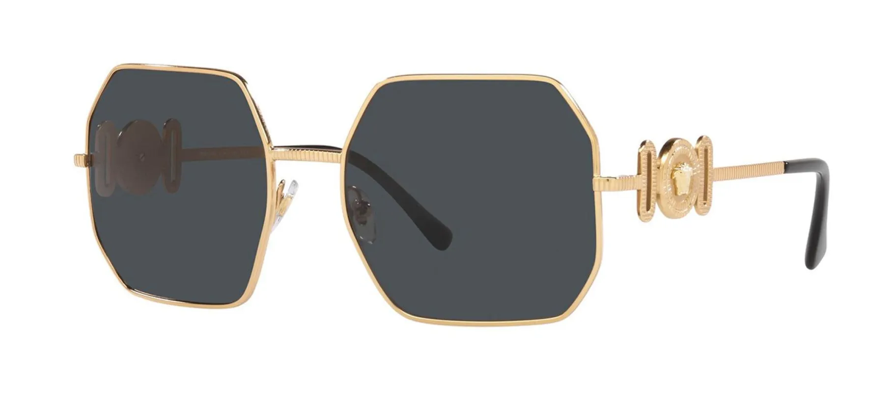 Versace VE 2248 100287 Irregular Metal Gold Sunglasses with Dark Grey Lens sold by Gaffos