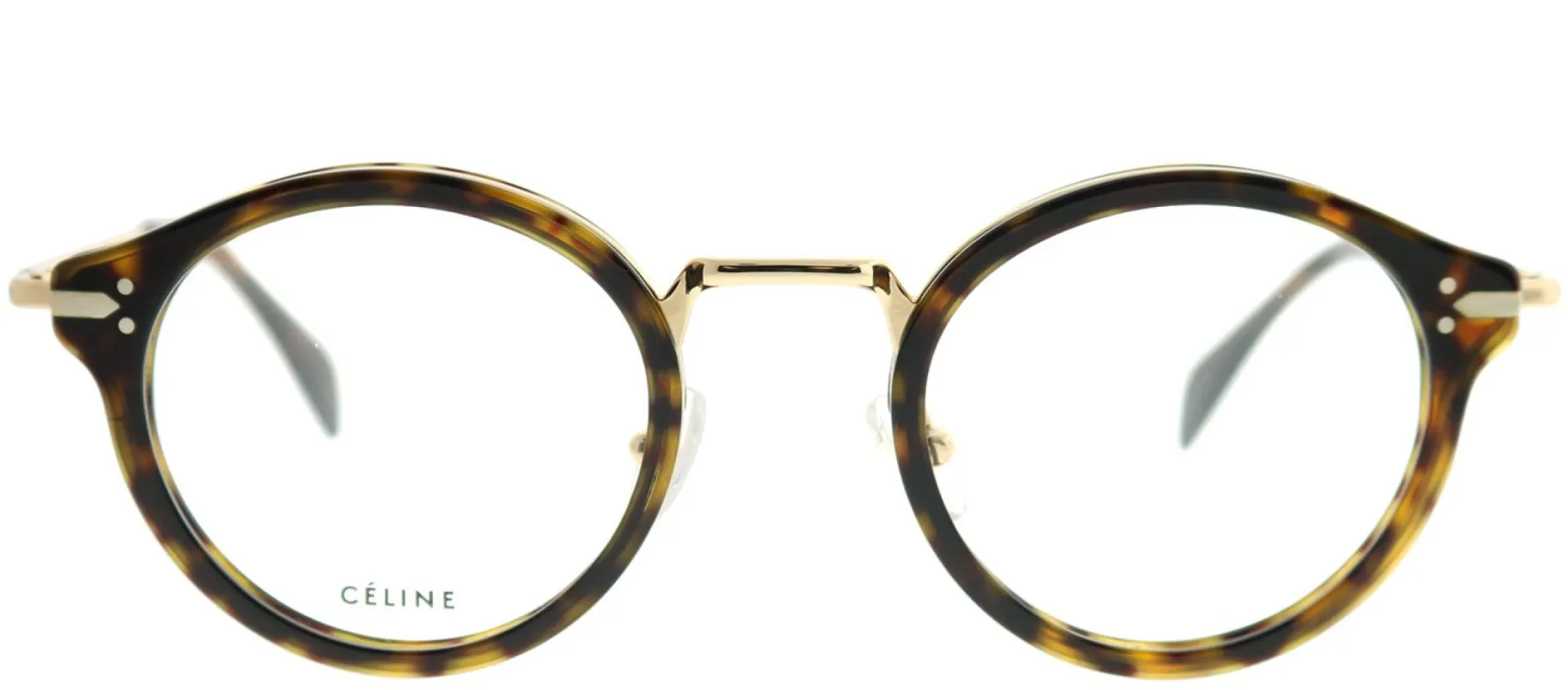 Celine CL 41380 ANT Round Plastic Tortoise/ Havana Eyeglasses with Demo Lens sold by Gaffos