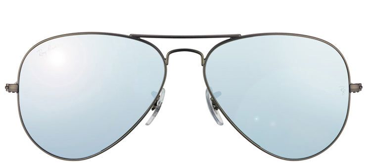 Ray-Ban RB 3025 029/30 Aviator Metal Ruthenium/ Gunmetal Sunglasses with Silver Mirror Lens sold by Gaffos