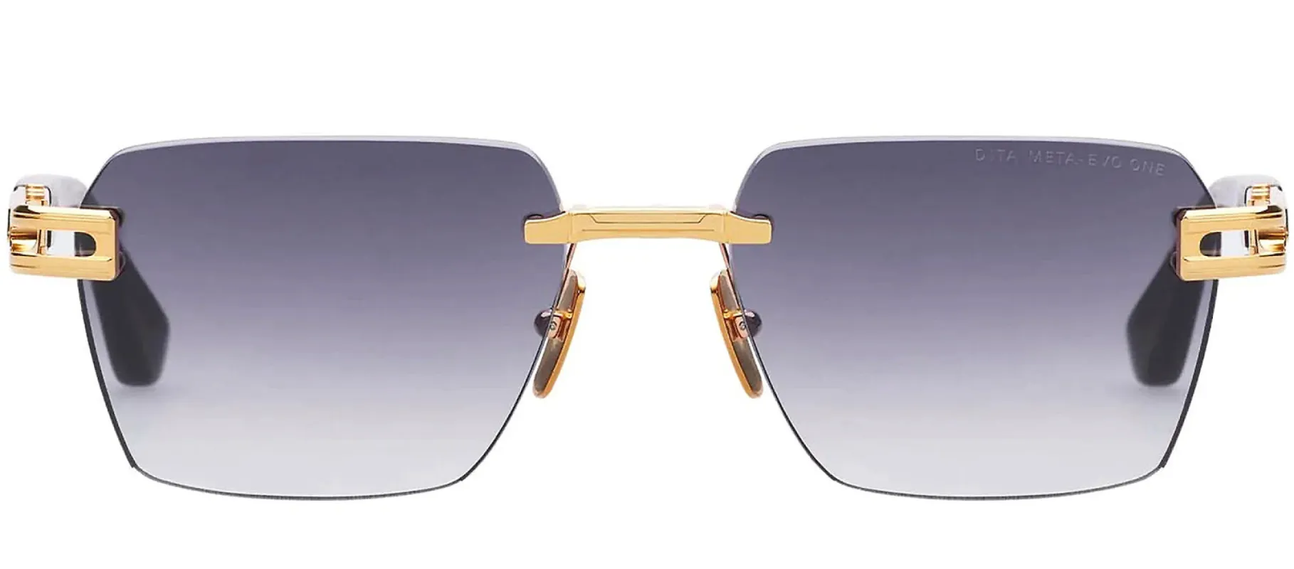 Dita META-EVO ONE DT DTS147 A-01 Rimless Metal Gold Sunglasses with Grey Gradient Lens sold by Gaffos