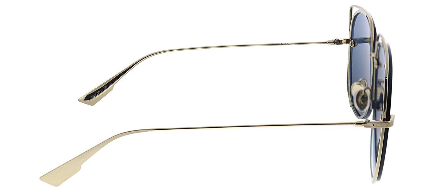 Dior CD Stellaire6 J5G Pilot Metal Gold Sunglasses with Blue Mirror Lens sold by Gaffos product image thumbnail 3