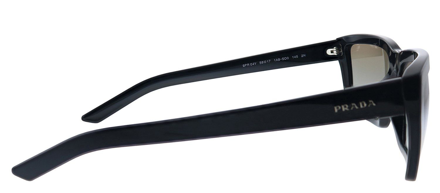 Prada PR 04VS 1AB5O0 Rectangle Plastic Black Sunglasses with Silver Mirror Lens sold by Gaffos product image thumbnail 3