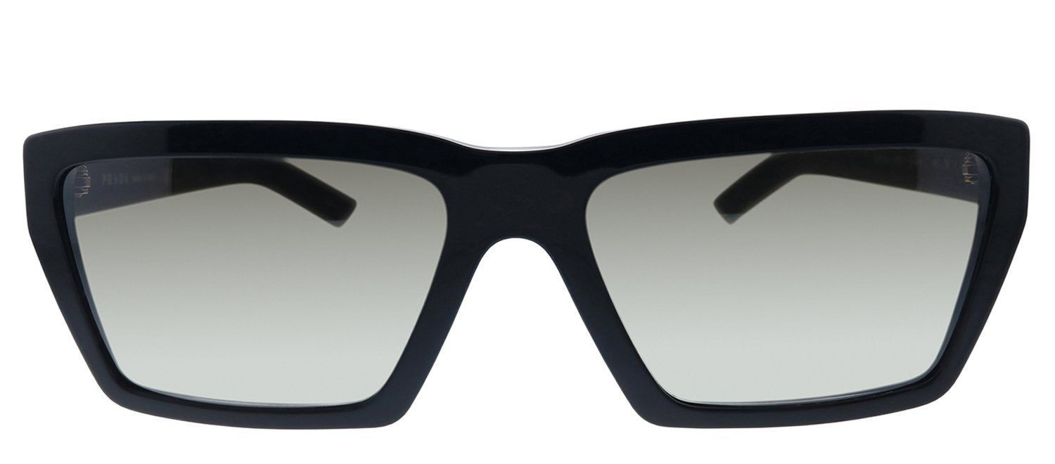Prada PR 04VS 1AB5O0 Rectangle Plastic Black Sunglasses with Silver Mirror Lens sold by Gaffos