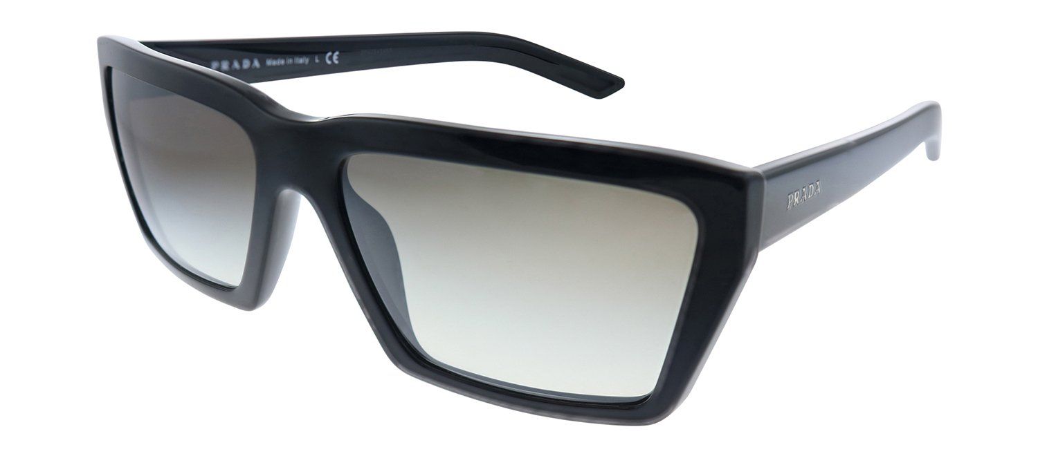 Prada PR 04VS 1AB5O0 Rectangle Plastic Black Sunglasses with Silver Mirror Lens sold by Gaffos product image thumbnail 2