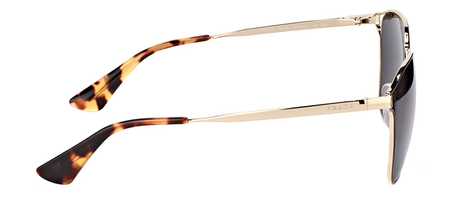 Prada PR 54TS 1AB5S0 Square Metal Black Sunglasses with Grey Lens sold by Gaffos product image thumbnail 3