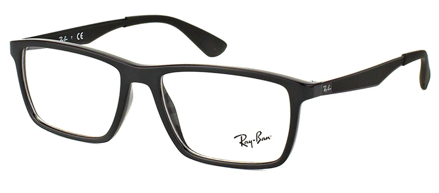 Ray-Ban RX 7056 2000 Rectangle Plastic Black Eyeglasses with Demo Lens sold by Gaffos product image thumbnail 2