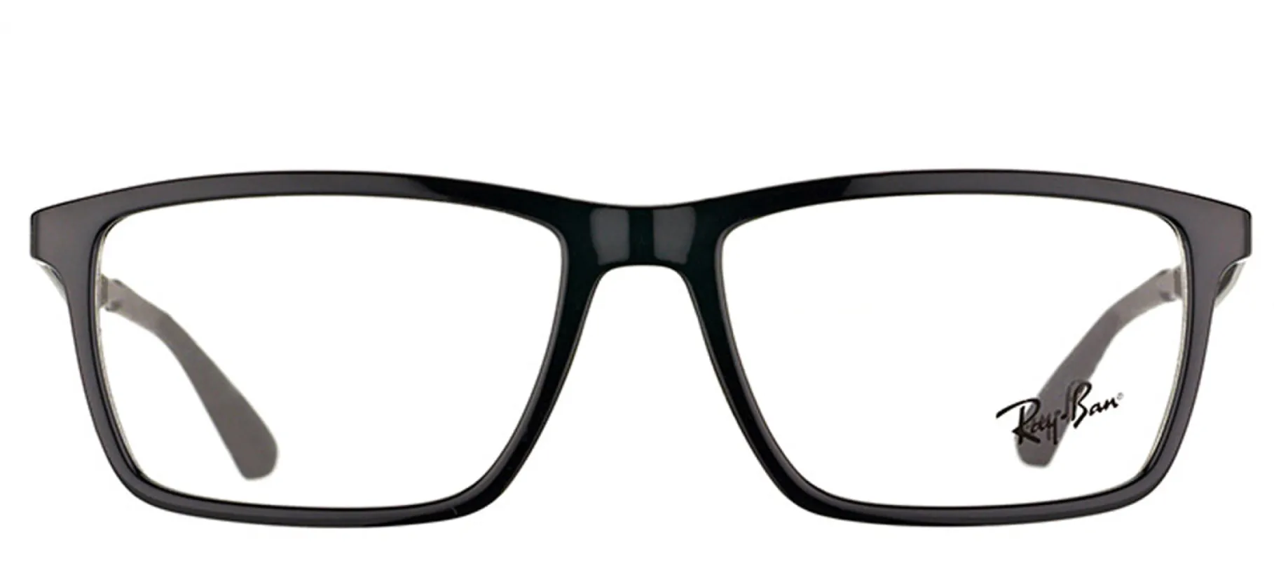 Ray-Ban RX 7056 2000 Rectangle Plastic Black Eyeglasses with Demo Lens sold by Gaffos
