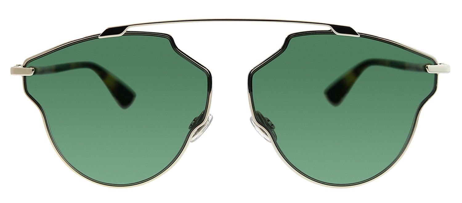 Dior CD DiorSoRealPop 3YG QT Pilot Metal Gold Sunglasses with Green Lens sold by Gaffos