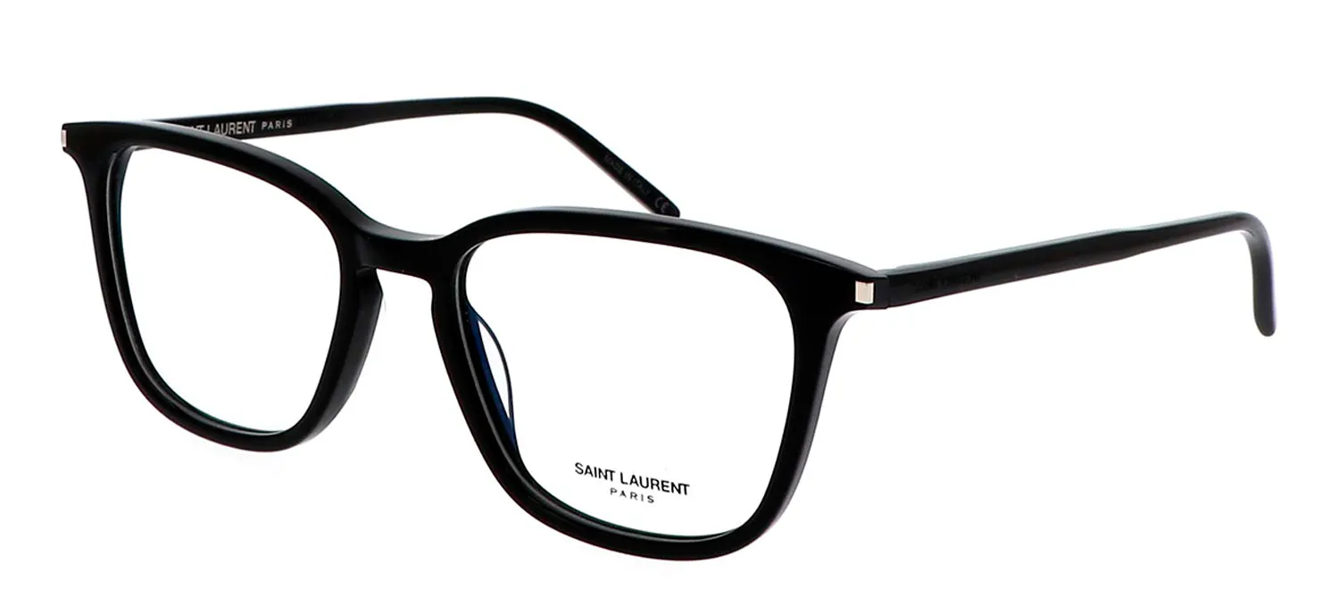 Saint Laurent SL 479O 1 Square Plastic Black Eyeglasses with Logo Stamped Demo Lenses sold by Gaffos product image thumbnail 2