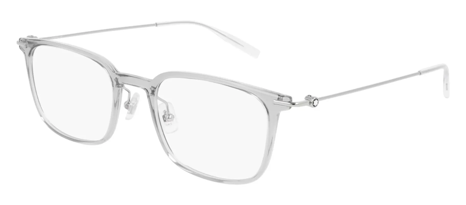 Montblanc MB 0100O 002 Rectangle Metal Clear Eyeglasses with Demo Lens sold by Gaffos
