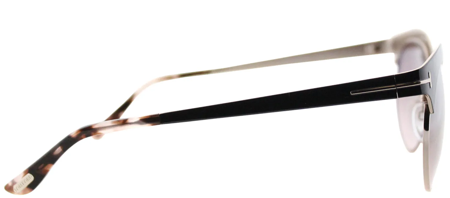 Tom Ford Angela TF 438 01F Round Metal Black Sunglasses with Brown Graident Lens sold by Gaffos product image thumbnail 3