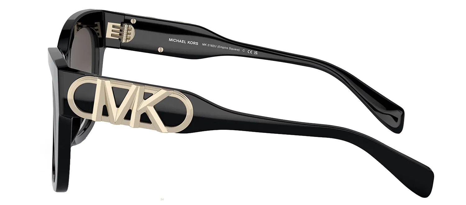 Michael Kors EMPIRE SQUARE MK 2182U 30058G Butterfly Plastic Black Sunglasses with Grey Gradient Lens sold by Gaffos product image thumbnail 2