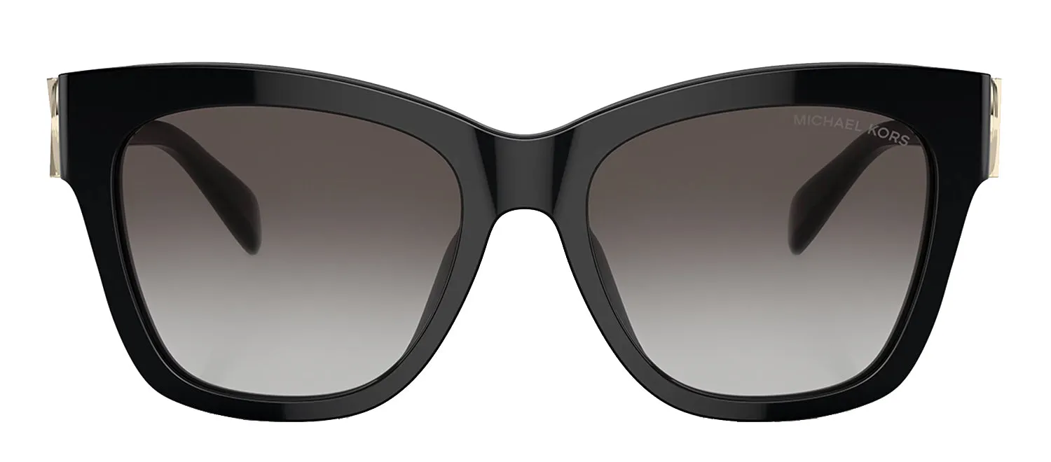 Michael Kors EMPIRE SQUARE MK 2182U 30058G Butterfly Plastic Black Sunglasses with Grey Gradient Lens sold by Gaffos