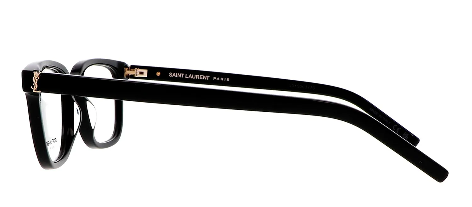 Saint Laurent SL M110O 001 Rectangle Plastic Black Eyeglasses with Clear Lens sold by Gaffos product image thumbnail 3