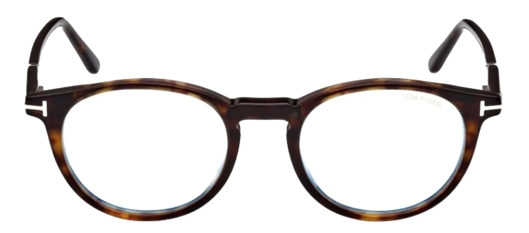 Tom Ford FT 5823-H-B 052 Round Plastic Havana Eyeglasses with Clear Lens sold by Gaffos