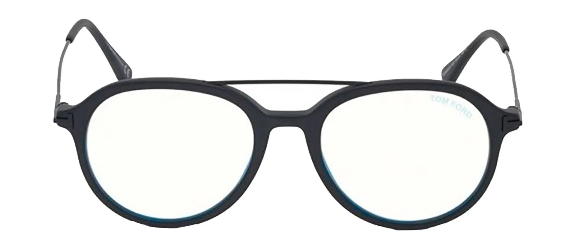 Tom Ford FT 5609-B 002 Round Plastic Black Eyeglasses with Logo Stamped Demo Lenses Lens sold by Gaffos