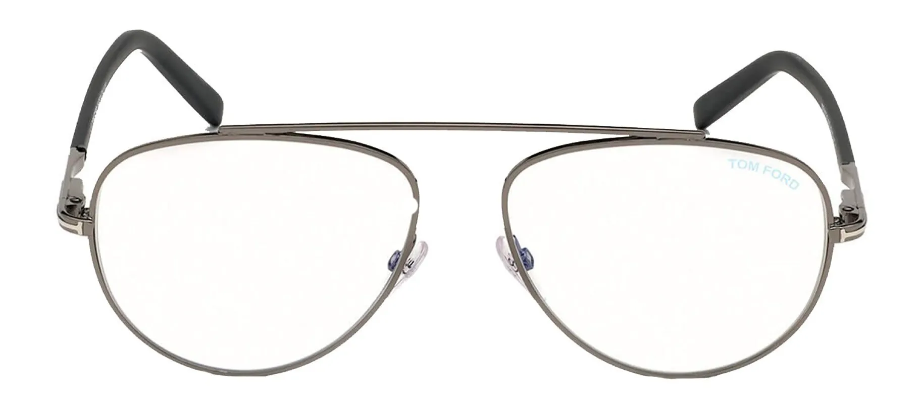 Tom Ford FT 5622-B 008 Aviator Metal Silver Eyeglasses with Logo Stamped Demo Lenses Lens sold by Gaffos